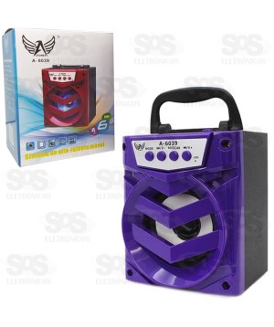 Caixa De som 6W Com LED Suporte de Celular Altomex A-6039