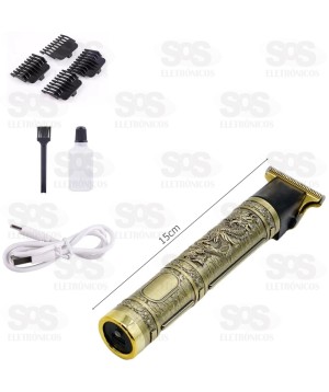 Máquina De Aparar Cabelo Recarregável Dragão BR-8001