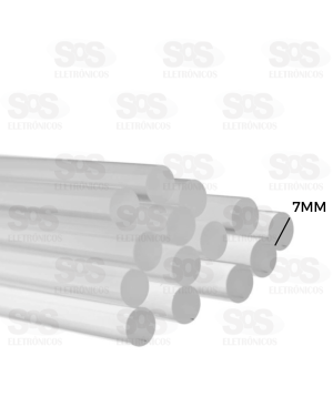 Bastão De Cola Quente Fino 8 Unidades 7 x 190 mm Caerus CRS-1837