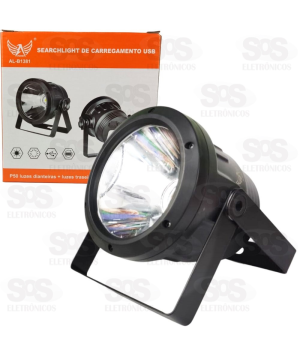 Holofote Com Lanterna Portátil 3 em 1 Recarregável Altomex AL-B1381