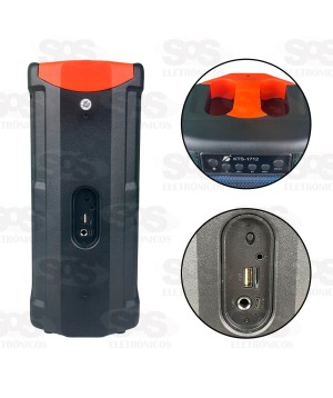 Caixa De Som 20W LED RGB Com Botão Bass KTS-1712