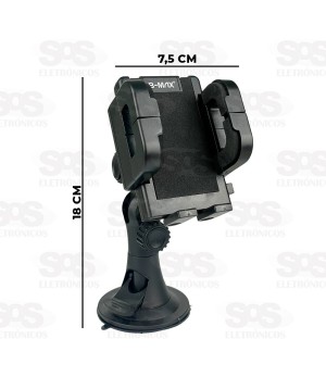 Suporte Para Celular Com Trava e Ventosa B-Max BMG-02