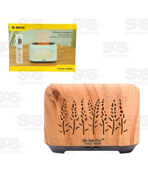 Difusor Umidificador De Ar 150ML Com LED B-Max BM-080