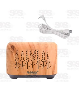 Difusor Umidificador De Ar 150ML Com LED B-Max BM-080