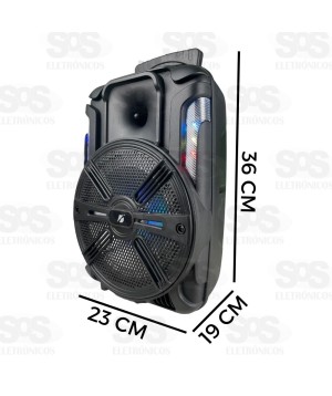 Caixa De Som 30W Karaokê Grave e Agudo KTS-1175