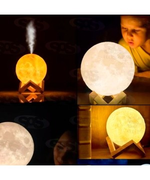 Difusor Umidificador de Ar Lua Com LED 880ML B-Max BM051