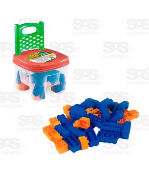 Cadeirinha com Blocos de Montar Mundo Mágico 6465