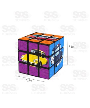 Cubo Mágico Veículos Plastico 5,5cm Toy King 5270