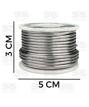 Estanho Para Solda Em Fio Carretel 2 mm 250g Exbom EF40-G250M20