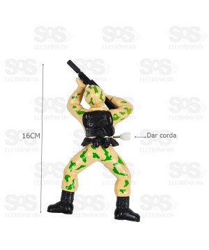 Boneco Soldado Rastejador a Corda Toy King TK-AB4272