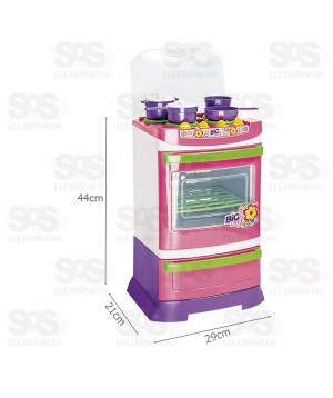 Fogão Infantil Big Chef Com Acessórios Poliplac 5559