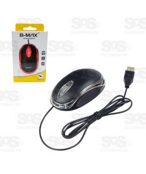 Mouse Óptico 1600 DPI Com Fio USB 3.0 B-Max BM-611