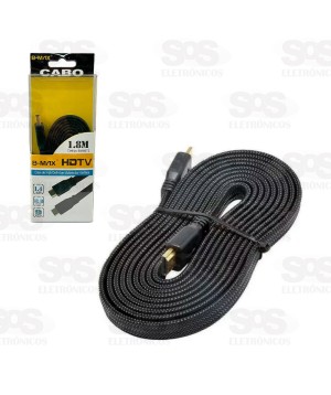 Cabo HDMI 1.8 Metros Malha Blindado B-Max BM8672