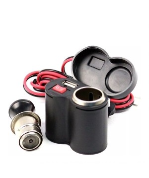 Carregador USB e Acendedor para Motos 12V Altomex AL-28CH