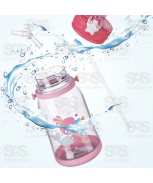 Garrafa Infantil Personalizável Squeeze Alce