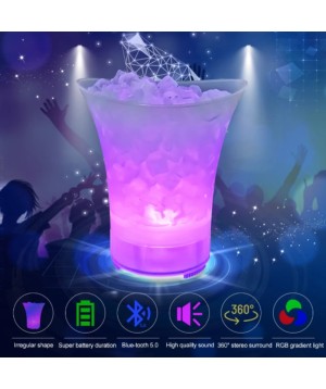 Balde De Gelo Com Caixa De Som Led Rgb Bluetooth Altomex AL-8707