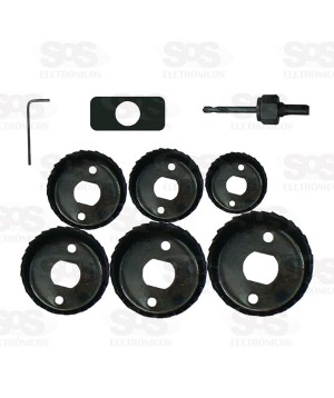 Conjunto De Serra Copos 9 Peças Troya Tools TRY-9685