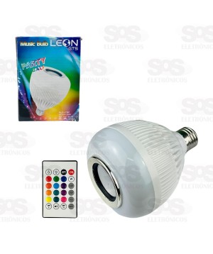 Lâmpada LED Musical Com Bluetooth e Controle Remoto