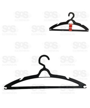 Jogo De Cabides 3 Peças Pretos Primoplast