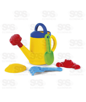Regador De Praia 4 Acessórios Poliplac 6082
