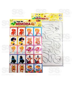 Jogo De Memória Labirinto e Desenho 3 em 1 Mini Toys 0252