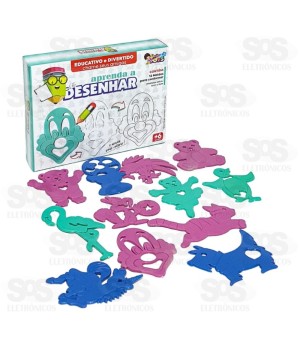 Aprenda A Desenhar Forminhas 12 Peças Mini Toys 1092