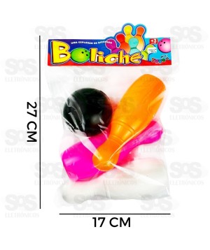 Jogo De Boliche 4 Peças Salopa Mini Toys 0849