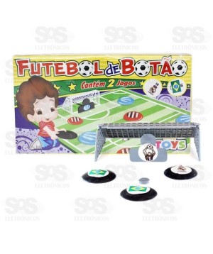 Jogo Futebol De Botão 2 Times Mini Toys 0371