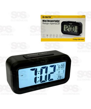 Relógio Digital Com Despertador e LED B-Max BM-R804