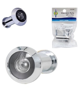 Visor Para Porta Cromado Brasfort 8534