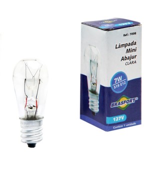 Lâmpada Sinaleiro 7W 127 V E12 Clara Com 10 Unidades Brasfort 7008