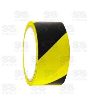 Fita Demarcação Zebrada 48 mm X 14 Metros  Brasfort 7640