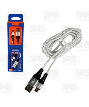 Cabo De Dados 3.4A Micro USB V8 2 Metros Inova CBO-6013