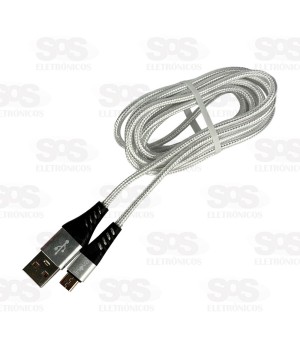 Cabo De Dados 3.4A Micro USB V8 2 Metros Inova CBO-6013
