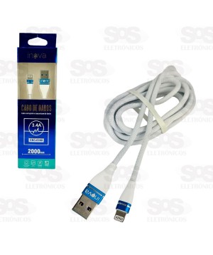 Cabo De Dados Iphone Lightning 3.4A 2 Metros Inova CBO-6098