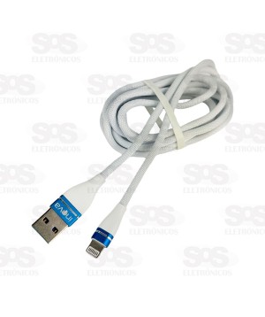 Cabo De Dados Iphone Lightning 3.4A 2 Metros Inova CBO-6098