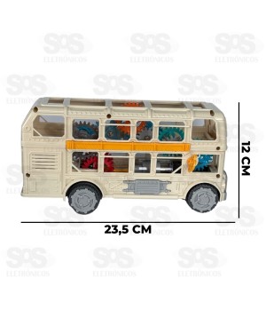 Ônibus Gear Retro Bate e Volta Com Luzes e Sons Toy King TK-AB6355