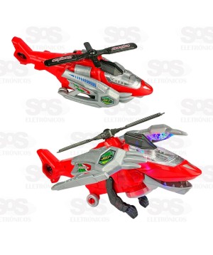Helicóptero Dinossauro Com Sons e Luzes Toy King TK-AB3636