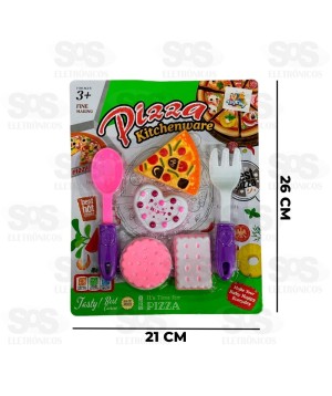 Conjunto Comidinhas Pizza 6 Peças Toy King TK-AB5330