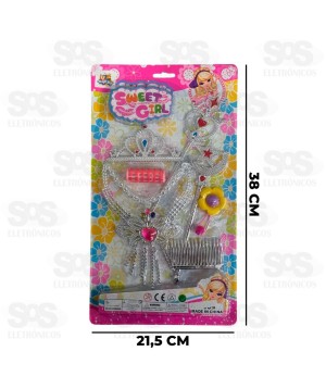 Kit de Beleza Princesas 7 Peças Toy King TK-AB5037