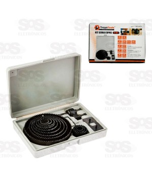 Jogo De Serra Copos 16 Peças Troya Tools TRY-6129