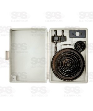 Jogo De Serra Copos 16 Peças Troya Tools TRY-6129