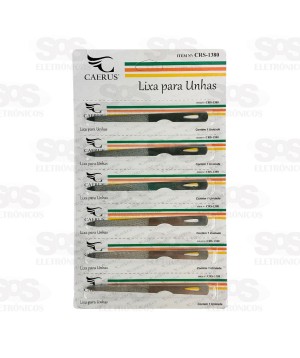Lixa Para Unhas Aço 6 Unidades Caerus CRS-1380