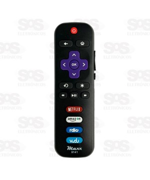 Controle Remoto TCL SmartTV Netflix/Amazon Maxx 9141