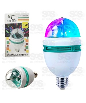 Lâmpada Giratória LED Colorido Caerus CRS-2214