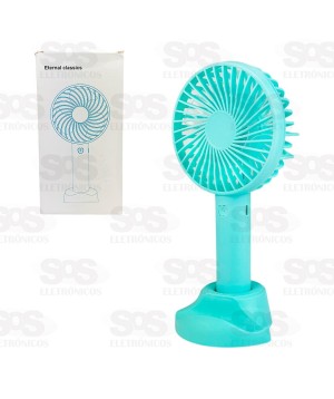 Mini Ventilador Portátil De Mão e Mesa Recarregável X-9
