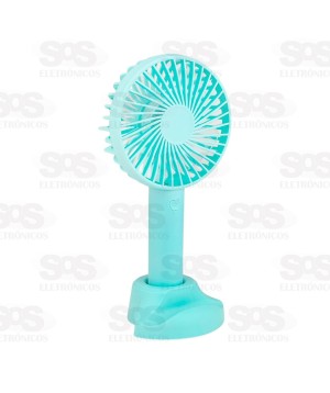 Mini Ventilador Portátil De Mão e Mesa Recarregável X-9