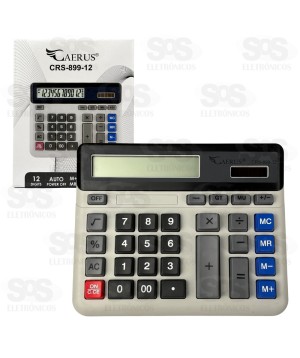 Calculadora 12 Dígitos Botão Corrige Caerus CRS-899-12