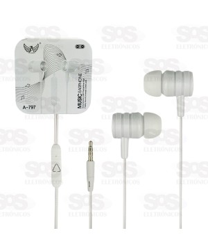 Fone de Ouvido Estéreo Com Microfone Altomex A-797