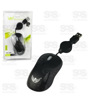 Mouse Óptico USB Retrátil Altomex AG-280